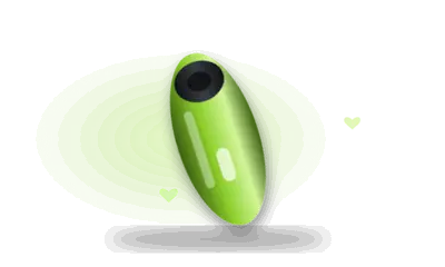 Illustration of an air-pulse toy (drawing, not the actual product)