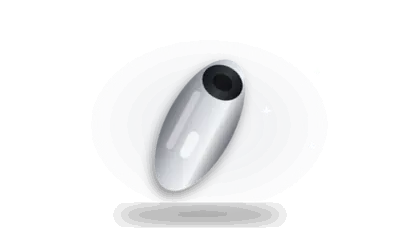 Illustration of an air-pulse toy (drawing, not the actual product)