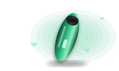 Illustration of an air-pulse toy (drawing, not the actual product)