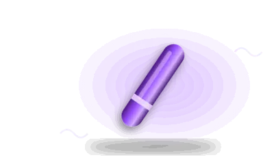Illustration of a bullet vibrator (drawing, not the actual product)