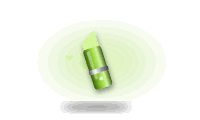 Illustration of a lipstick-style vibrator (drawing, not the actual product)