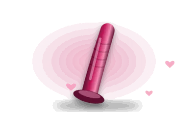 Illustration of a smooth silicone toy (drawing, not the actual product)