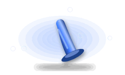 Illustration of a smooth silicone toy (drawing, not the actual product)