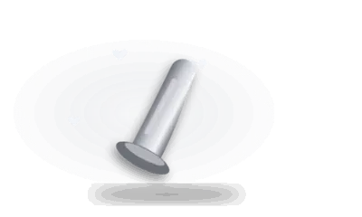 Illustration of a smooth silicone toy (drawing, not the actual product)