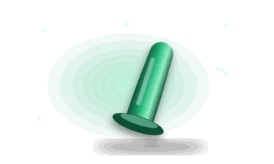 Illustration of a smooth silicone toy (drawing, not the actual product)