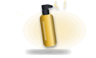 Illustration of a toy-cleaner spray (drawing, not the actual product)