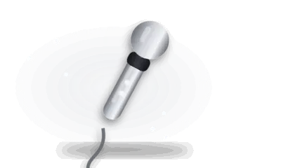 Illustration of a wand massager (drawing, not the actual product)